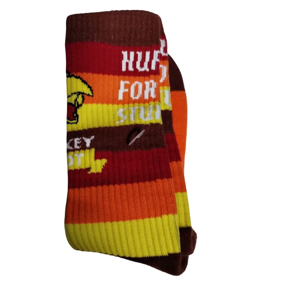 Funny Thanksgiving Turkey Trot Socks Novelty Fall Socks Unisex‎ One Size